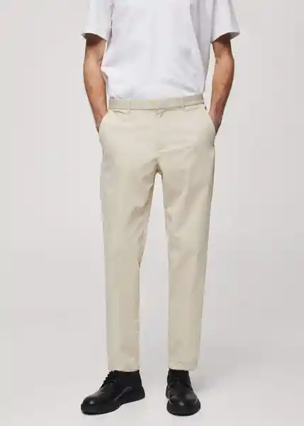 Pantalón Madrid Gris Talla 44 Hombre Mango