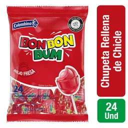 Bon Bon Bum Chupeta Sabor a Fresa