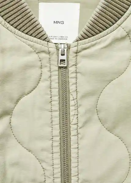 Chaqueta Hawai Khaki Talla S Mujer Mango