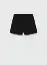 Short Lilo Negro Talla L Mujer Mango