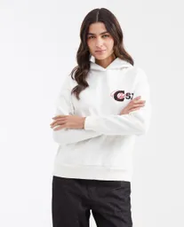 Buzo Hoodie Smart Crudo Pristino Claro Talla L Chevignon