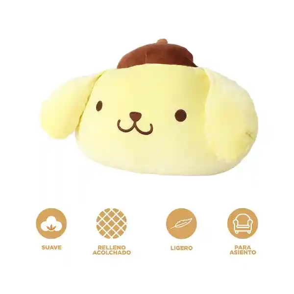 Cojín Con Forma de Cabeza Pompompurin Serie Sanrio Miniso