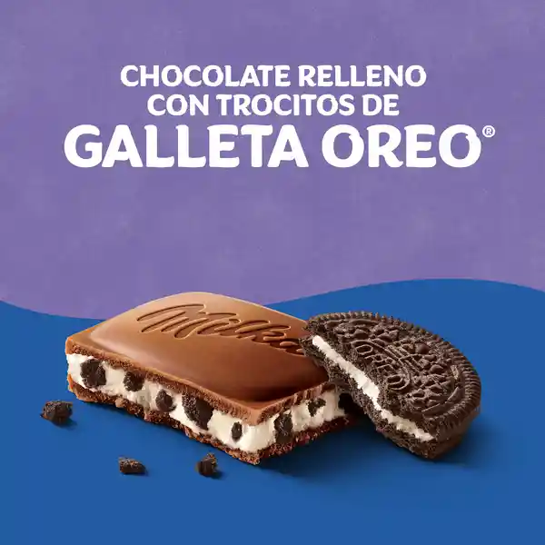 Milka Chocolate Relleno Con Oreo