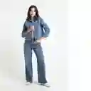 Chaqueta Maia Mujer Azul Indigo Medio Talla S 423E308 Naf Naf