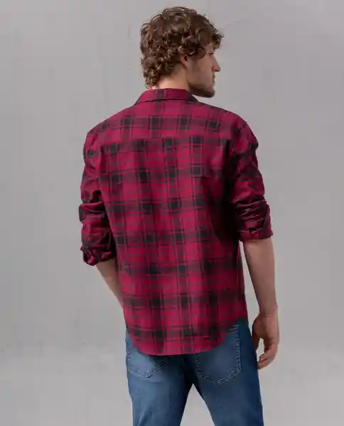 Camisa Hombre Rojo Malbec Ultraoscuro Talla S 75462 Rifle