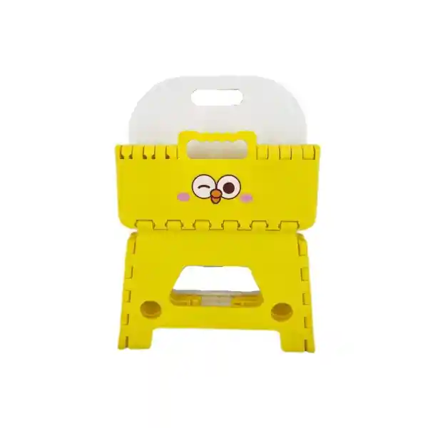 Taburete Plegable Con Respaldo Dundun Dundun Amarillo Miniso