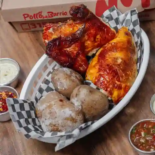 1/4 de Pollo Asado + Papa Salada