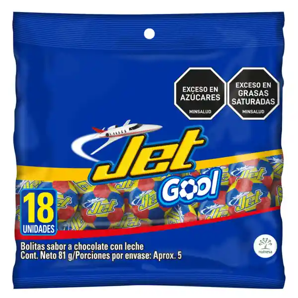 Jet Golosina Gool Baloncitos 4.5 g x 18 Und