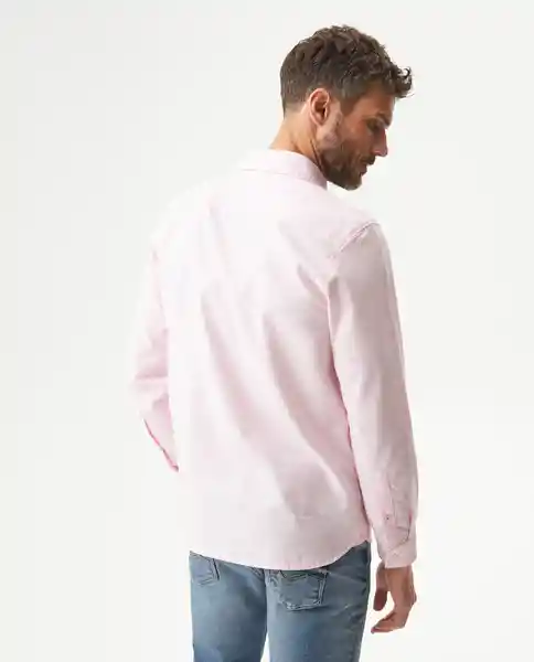 Camisa Oxford Duck Rosa Simple Claro Talla M Chevignon