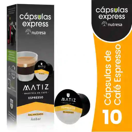 Matiz Café Ambar Cápsula Express