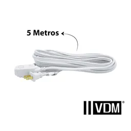 Vdm Extensión Eléctrica Polarizada Calibre 14 Blanca