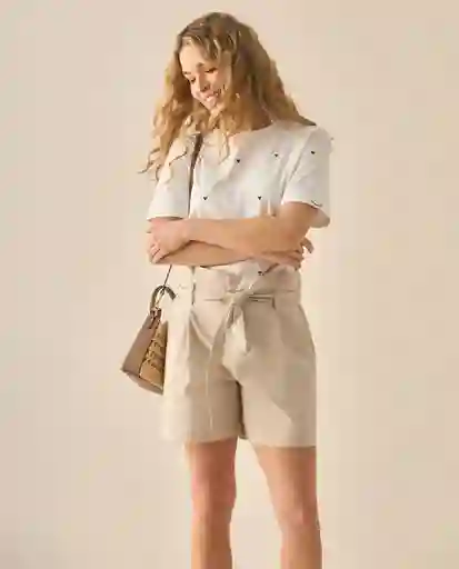 Bermuda Short Crudo Pluma Medio Talla 16 653G010 Esprit