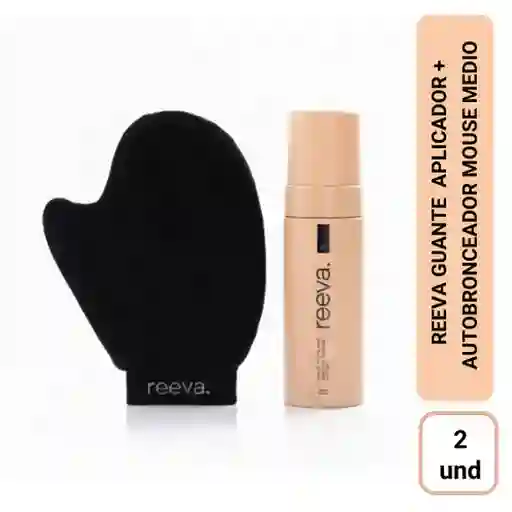 Combo Reeva Guante Aplicador + Autobronceador Mouse Medio