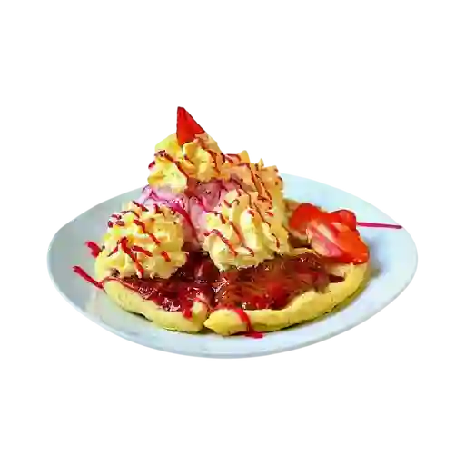 Waffle de frutos rojos