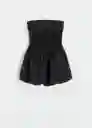 Vestido Bubble Negro Talla S Mujer Mango