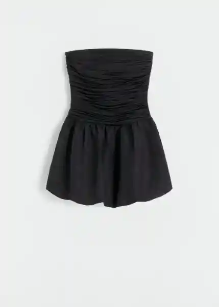 Vestido Bubble Negro Talla S Mujer Mango