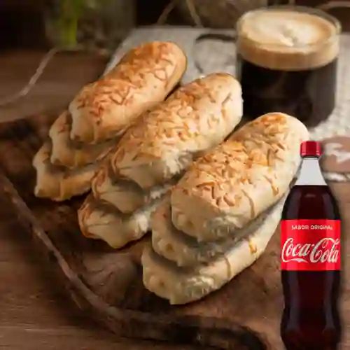 Combo 12 Panes de Queso +coca Cola Litro