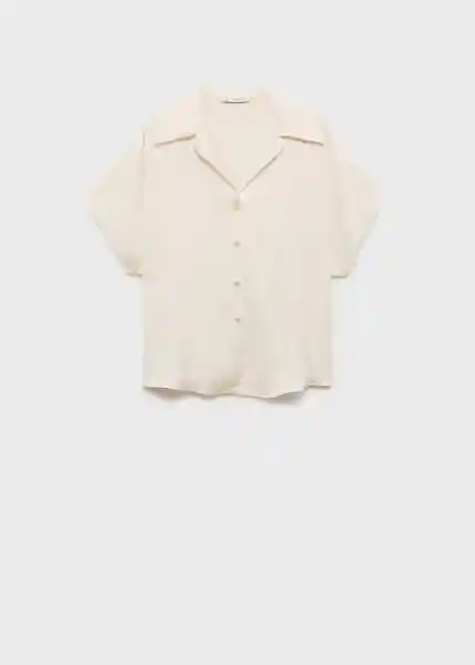 Camisa Sassa Offwhite Talla L Mujer Mango