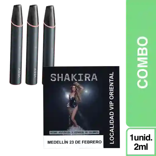 Combo Veev Now Ultra Sandía 3 Und + Boleta Shakira IV