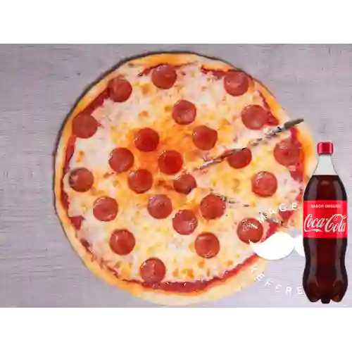 Combo Pizza 35Cm Peperoni +Cocacola Orig 1.5l