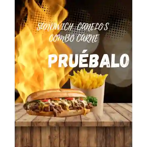 Sandwich Canelos Combo Carne