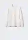 Camisa Polo Petén Blanco Talla L Hombre Mango