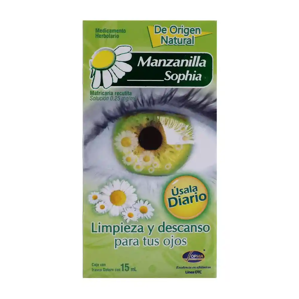 Manzanilla Sophia Solución Para la Limpieza de sus Ojos
