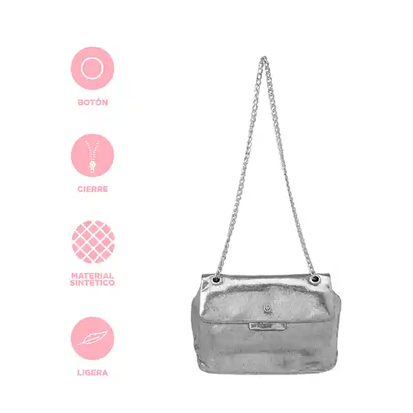 Bolso Crossbody Gris Serie Miniso