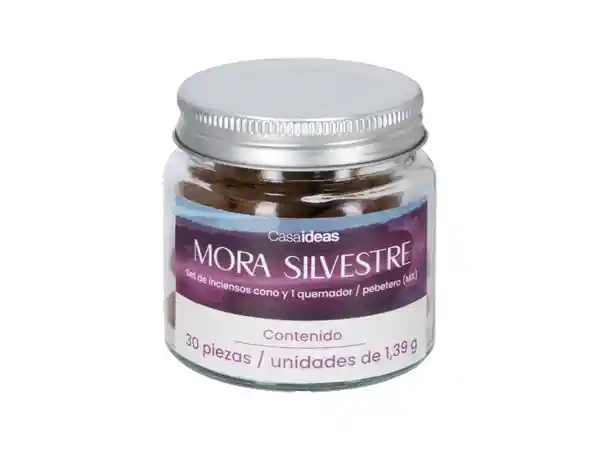 Set de Incienso Cono Mora Silvestre Casaideas