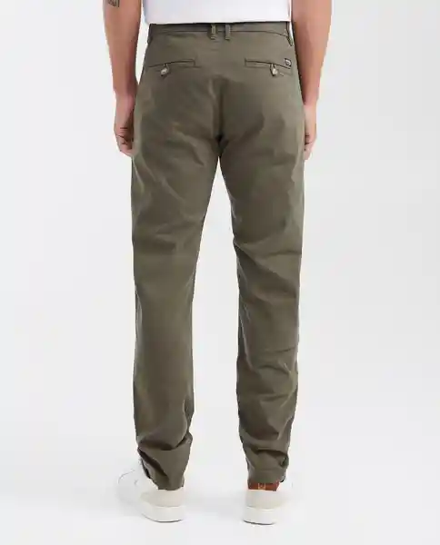 Pantalón Colors Masculino Verde Selvoso Talla 34 Chevignon