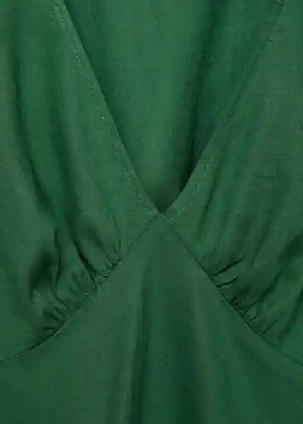 Vestido Red Verde Talla L Mujer Mango