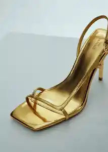 Sandalias Capsy Oro Talla 40 Mujer Mango