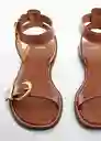 Sandalias Isla Cuero Talla 41 Mujer Mango