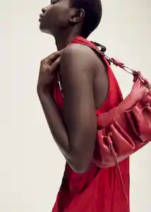 Bolso M Toscana Rojo Talla 99 Mujer Mango