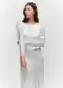 Vestido Cati-A Blanco Talla XS Mujer Mango