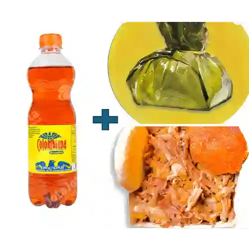 Combo Tamal con Lechona + Gaseosa 500 ml