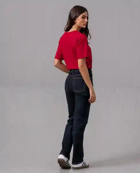 Camiseta Mujer Rojo Rubi Oscuro Talla XL 85300 Rifle