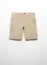 Bermuda Gracia-H Beige Talla 44 Hombre Mango