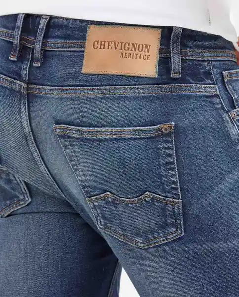Jean Súper Slim- Rider Azul Francés Medio Talla 32/32 Chevignon