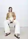 Jean Camilla Offwhite Talla 42 Mujer Mango