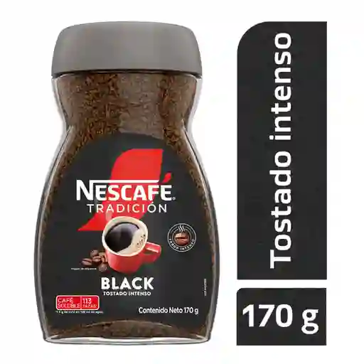 Café Instantáneo Nescafé Tradición Black Tostado Intenso 170 g