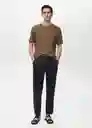 Camiseta Liman Khaki Talla L Hombre Mango