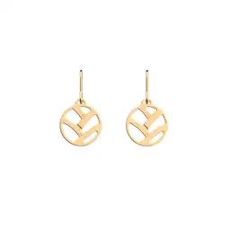 Les Georgettes Aretes Tresse Dorado 16 mm