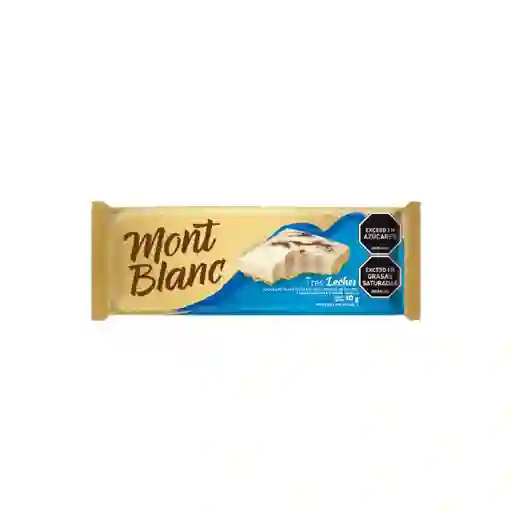 Mont Blanc Chocolate Golosina Tres Leches Blanco