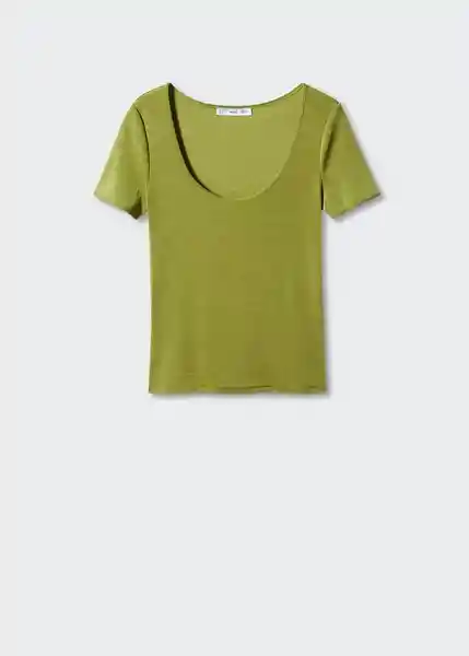 Camiseta Opal Verde Talla M Mujer Mango