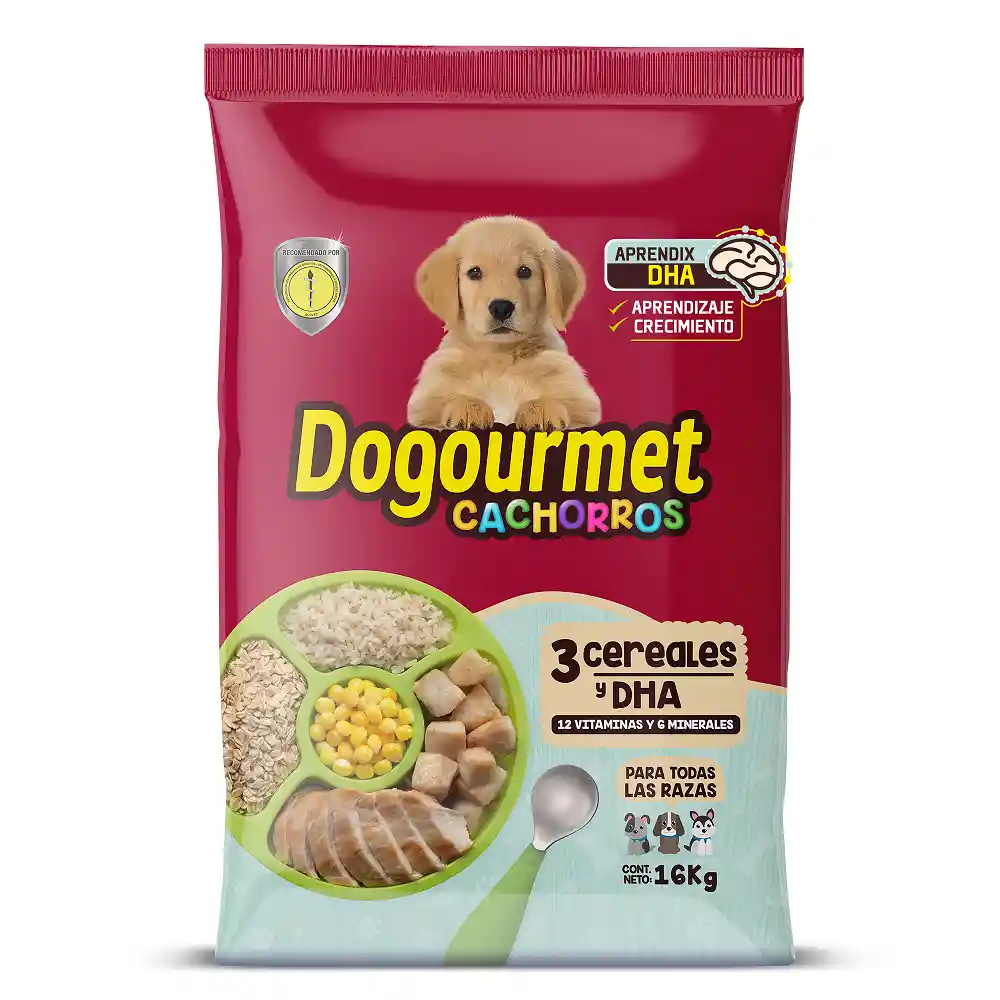 Dogourmet Alimento para Perro Cachorros 3Cereales 16Kg