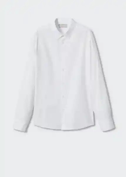 Camisa Calon2 Blanco Talla S Hombre Mango