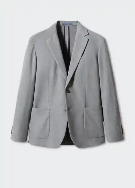 Blazer Americana Verner Gris Talla 50 Hombre Mango