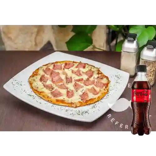Combo Porción de Jamón&Queso +Cocacola S/az 400ml