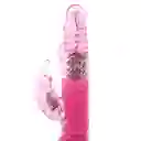 Vibrador con rabbit rosado básico